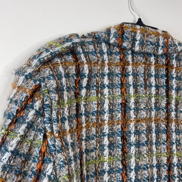 Remain Birger Christensen Aegean Blue Comb Lona Boxy Crop Jacket NWT Size 8 - Picture 7 of 11